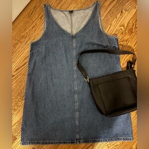 GAP V-Neck Denim Dress XL